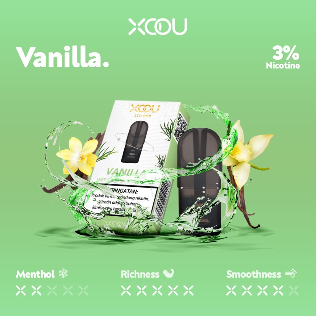 XOOU 5th Generation Mint Flavour 1 CTG - Vanilla