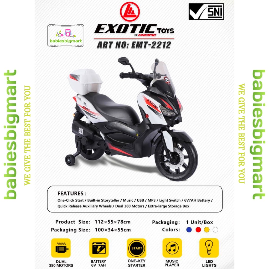 MAINAN MOTOTAN AKI EXOTIC RECHARGEABLE MOTOR EMT 2212