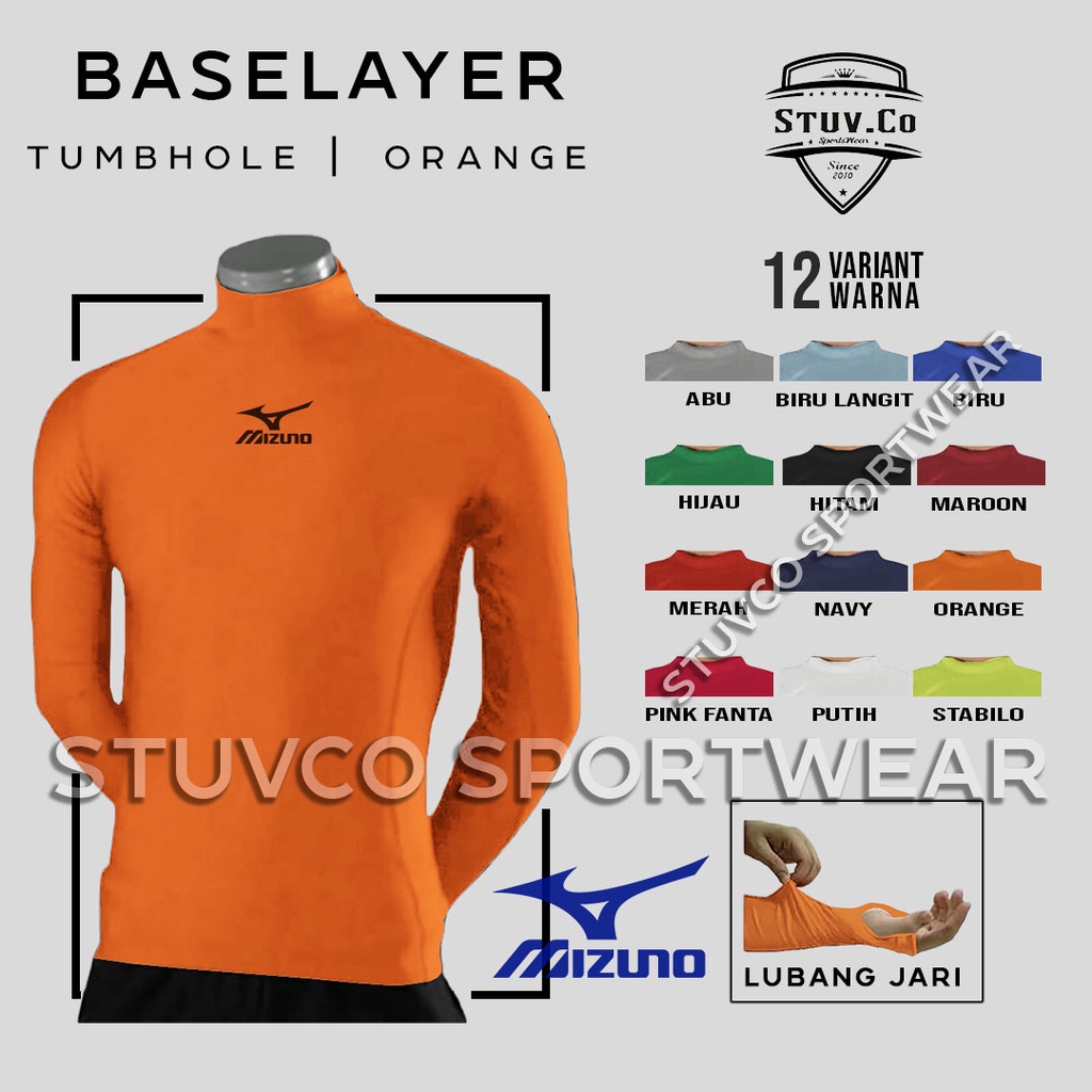 BASELAYER LONGSLEEVE THUMBOLE MANSET TANGAN PANJANG JARI DIVING LARI SEPEDA OLAHRAGA PRIA WANITA