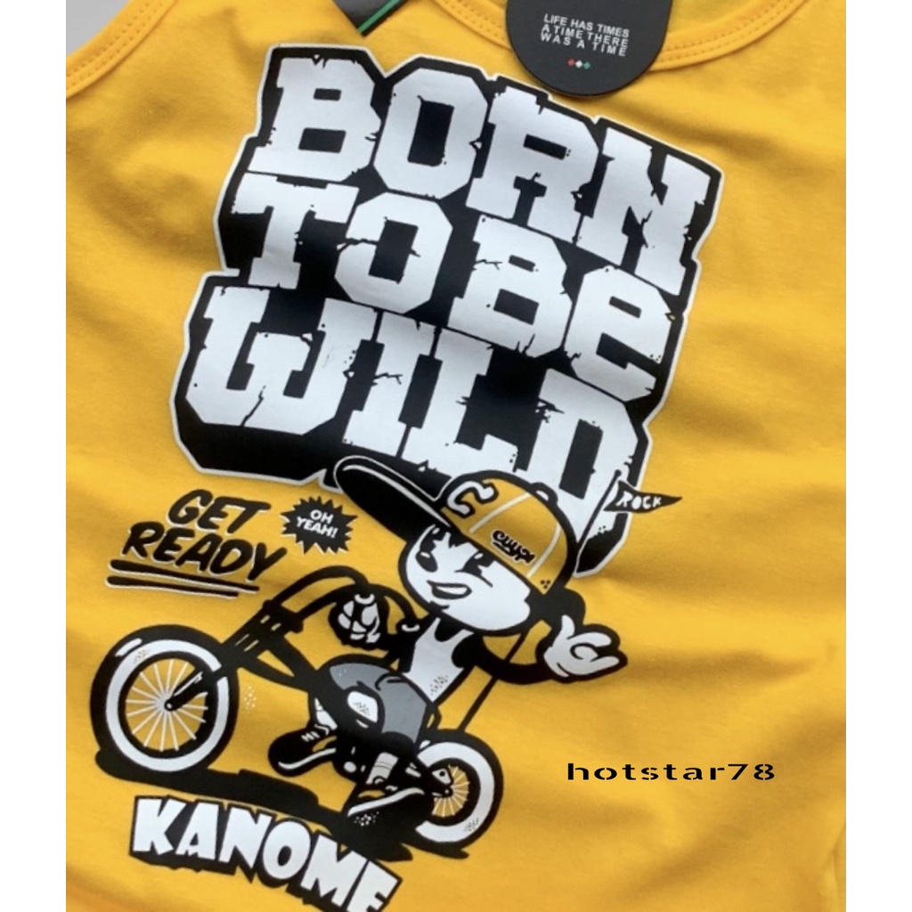 Baju Kaos Singlet Anak Laki Laki Usia 1-12 Tahun Bahan Katun