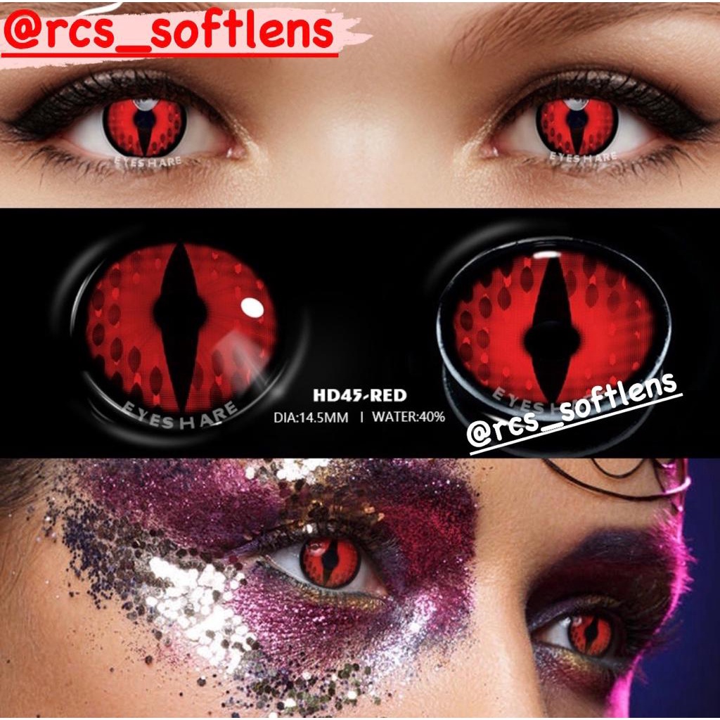 RCS ✅ NEW Softlens  cosplay merah softlens anime halloween