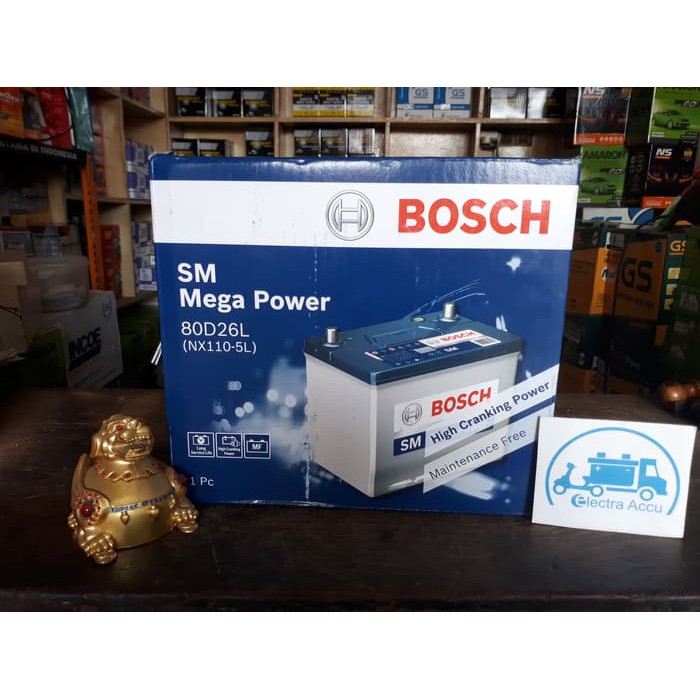 "Aki Mobil NX110-5L / 80D26L Bosch Accu Kering"