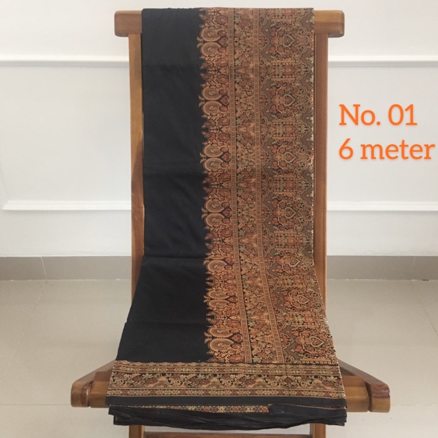 Kain saree sari dress baju India warna hitam cantik murah