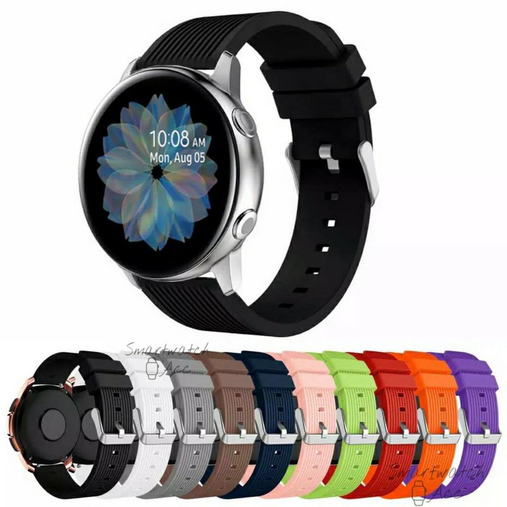 Silikon Strap 20mm universal for Amazfit GTS 1 2 3 E Mini / BIP U S Lite PRO GTR42 dll (Tali Silicone Jam Smartwatch Silicon)