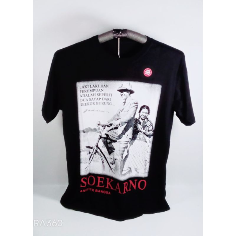 Kaos Soekarno Sepeda Ontel Baju Soekarno