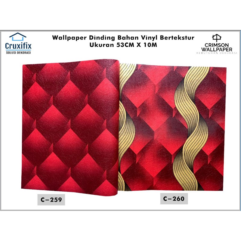 Wallpaper Dinding 3D Premium Vinyl Bertekstur