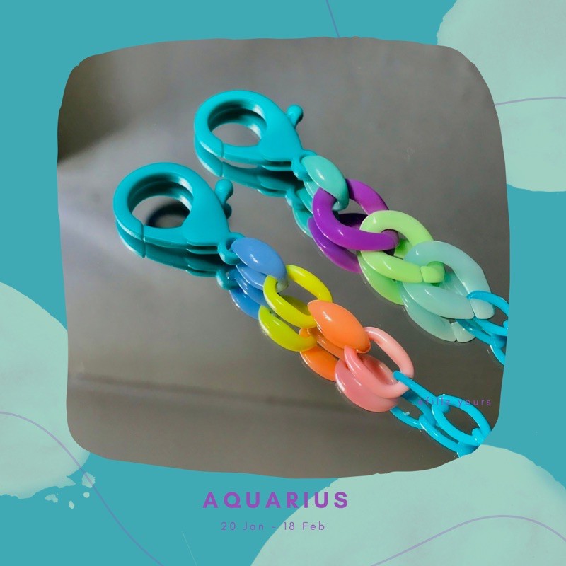 Strap Masker / Kalung Masker/ Chain mask / Mask Chain Aquarius FREE GIFT