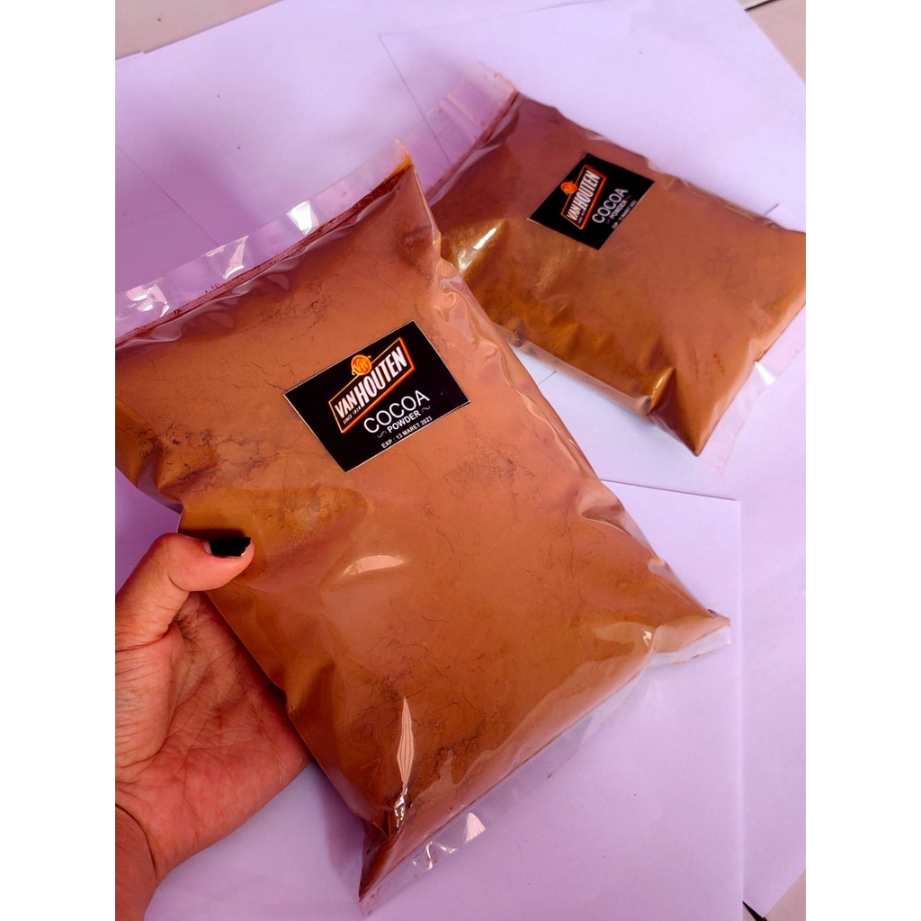 Bubuk coklat Van HOUTEN /  COCOA POWDER KEMASAN 1KG-500gram