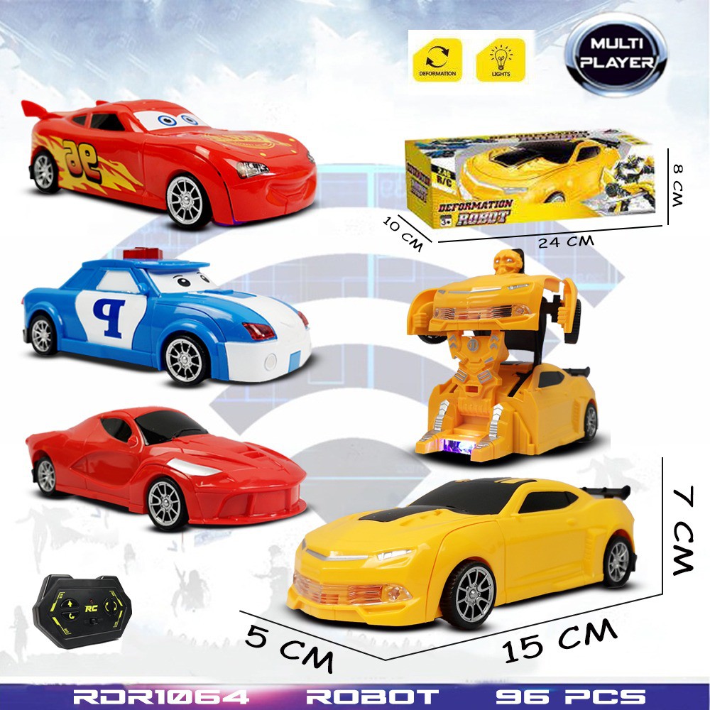 MURAH  RDR1064 RDR1040 RDR1050 RDR1016 RDR1017 RDR1036 RC Transformer Sedan Sport Tank Car Mainan Anak Mobil Remote Control