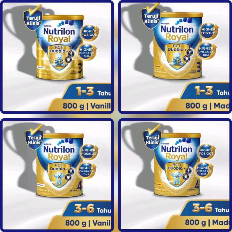 Nutrilon royal 3 / 4 madu / vanila 800 gr exp 2024