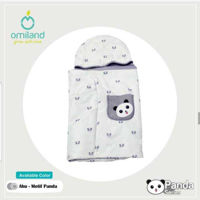 Omiland Baby Blanket Selimut Bayi Topi Bahan Lembut dan Lucu Panda Series - OBB 1311