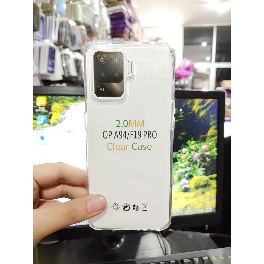 Soft Case OEM Transparan Oppo Reno 5F Reno5 F Oppo A94 F19 Pro 6.43 Inchi Clear Ultra Thin TEBAL 2.0