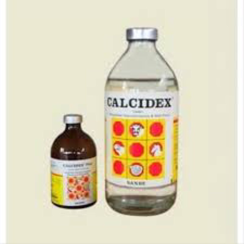Sanbe Farma / Calcidex 500 ml / Larutan injeksi Kalsium Untuk sapi & ternak