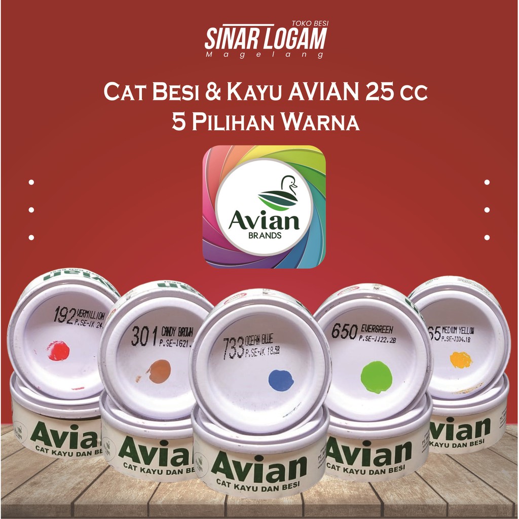 

CAT BESI KAYU AVIAN 25 CC 5 PILIHAN WARNA