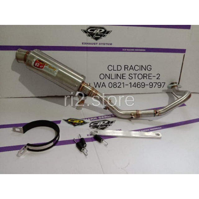 KNALPOT CLD RACING NEW VARIO 150/NEW VARIO 125 C2 BULAT & OVAL