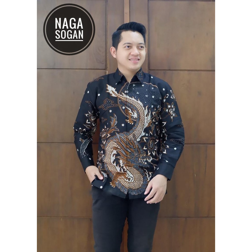 Naga Sogan Baju Batik Pria Lengan Panjang Lapis Fuirng Premium Atasan Modern Produsen Pabrik ORI BONDOWOSO PEKSI DIRGAN PEKSI SELING WIRADITYA NGOPI LAPIS  ABINAYA PITOJIWO SETYANING ATI SLEMPANG PARANG ABHINAYA GONDROWARU ABANG PEKSI KHAYANGAN DWIPO