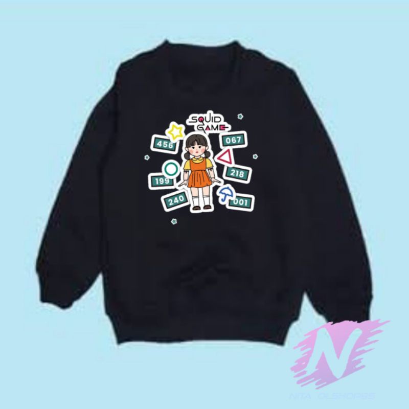 crewneck anak squid game sweater Hoodie squid game