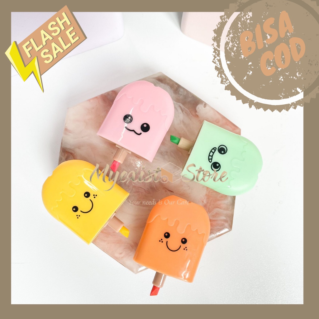 

STABILO unik berbentuk karakter ES KRIM STIK YANG ADA WAJAHNYA ICE CREAM FACE HIGHLIGHTER Alat Tulis Kantor perlengkapan sekolah kado unik lucu murah gemes grosir ready jakarta bisa cod Harga bersahabat Produk Berkualitas IVN542