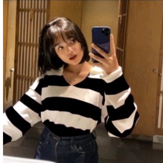 Sweater Fuji Crop Top Polo Knit Kerah Blaster Atasan Rajut Wanita