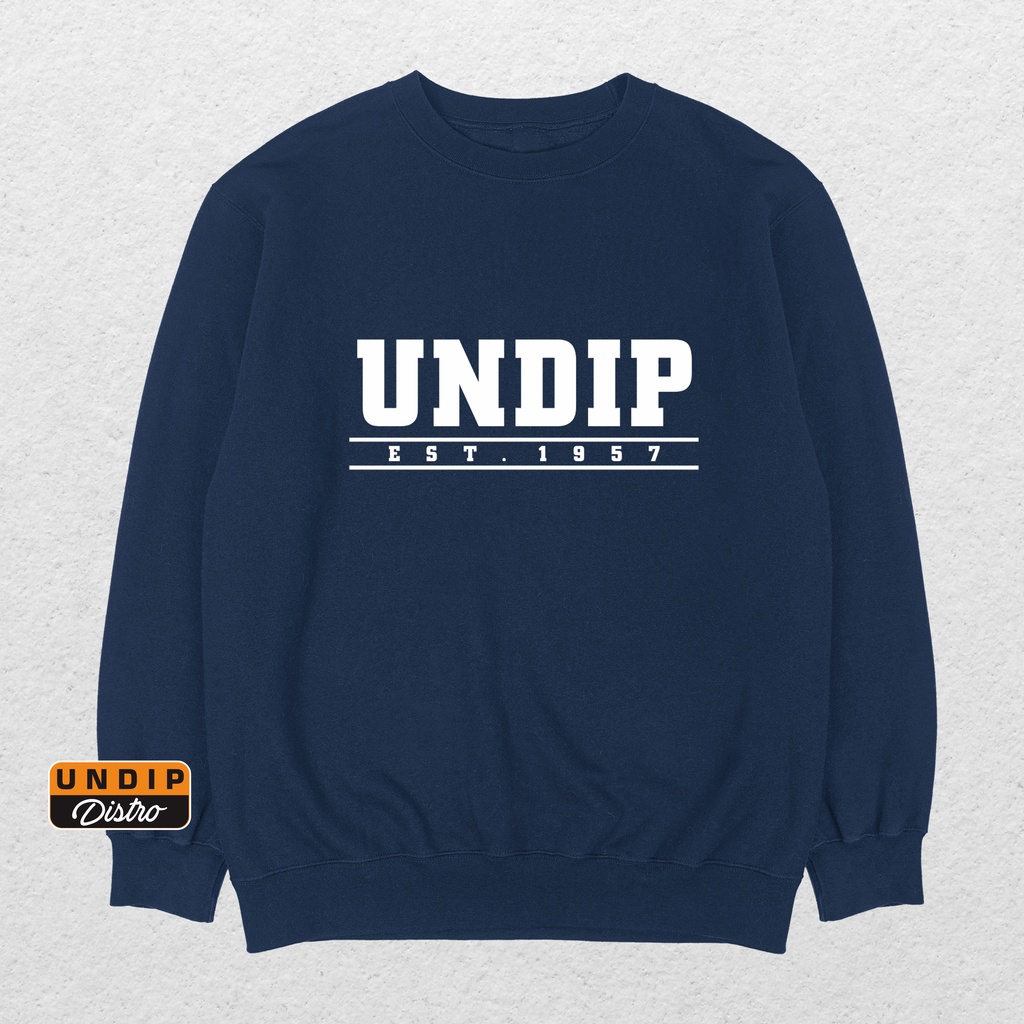 Sweater Crewneck UNDIP Universitas Diponegoro Style Erg