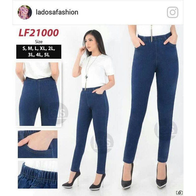 CELANA SOFT JEANS STRECH LADOSA FASHION KODE LF21000