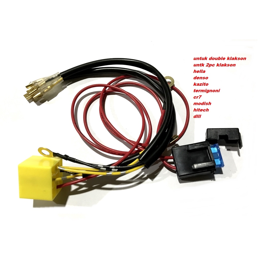 SOCKET RILEY KLAKSON SOKET RELAY KLAKSON UNIVERSAL ALL MOTOR MOBIL PNP UNTUK DOUBLE KLAKSON