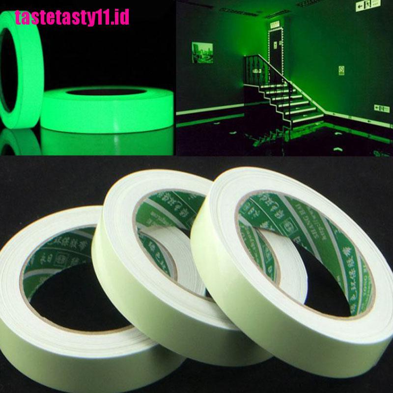 【TTID】Glow In The Dark Sticker Tape Luminous Fluorescent Night Safety Warning D