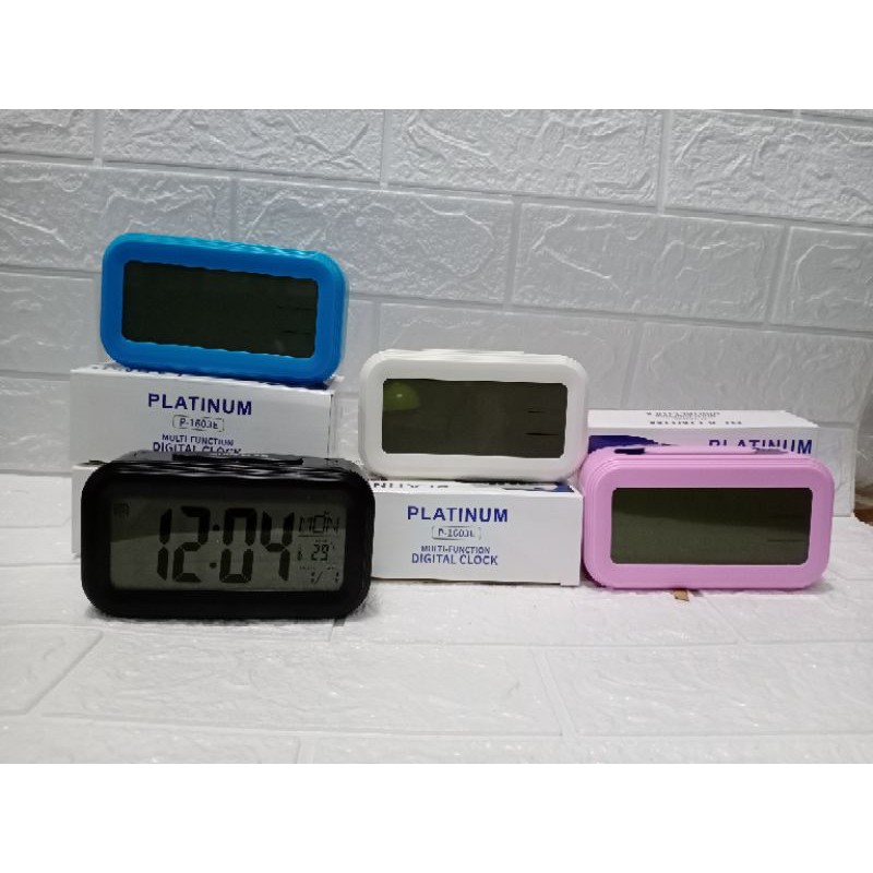 digital clock platinum/jam weker pintar/jam alarm/multifunction clock