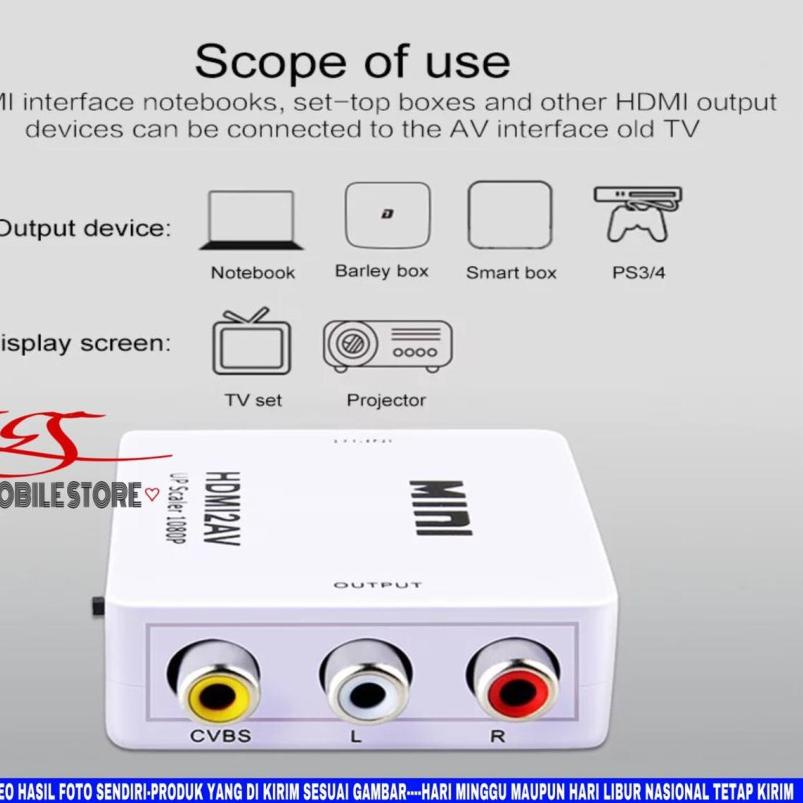 Mini Hdmi converter - mini Hdmi Hd Tv - Hdmi Proyektor - Hdmi CCTV