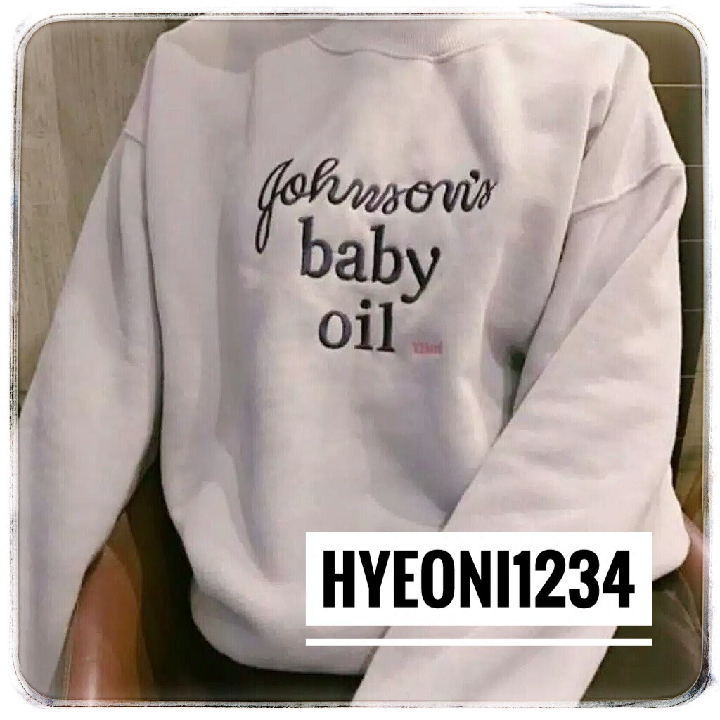 HYEONI JAKET BASIC SWEATER JOHNSON'S BABY OIL M - XXL (BORDIR) (UNISEX)