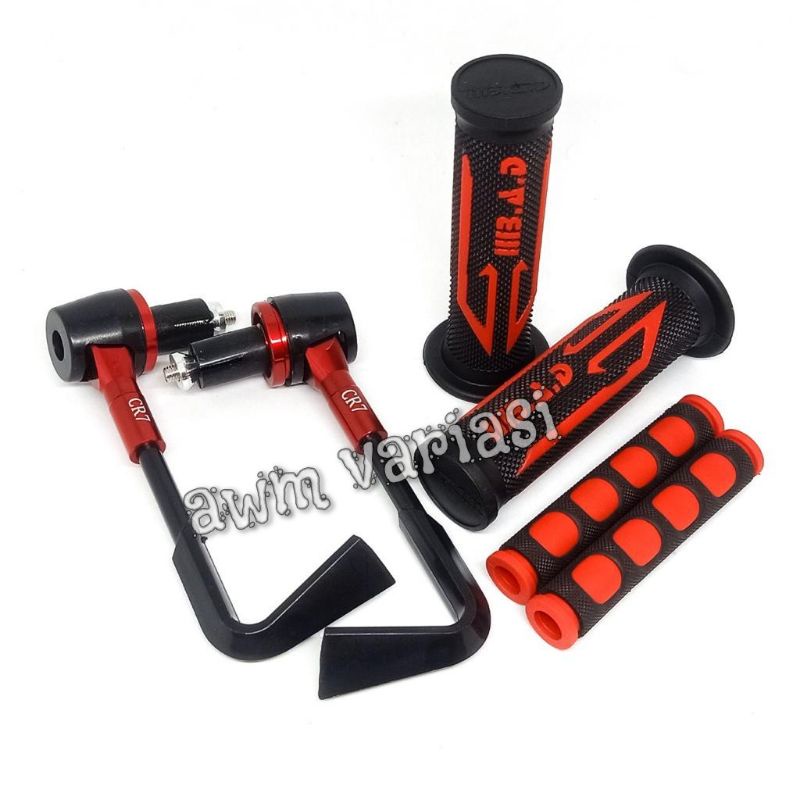 [PAKET STANG ACC] Proguard L Plus Handgrip BAD Panah Dan Karet Handle Rem Domino Universal Motor