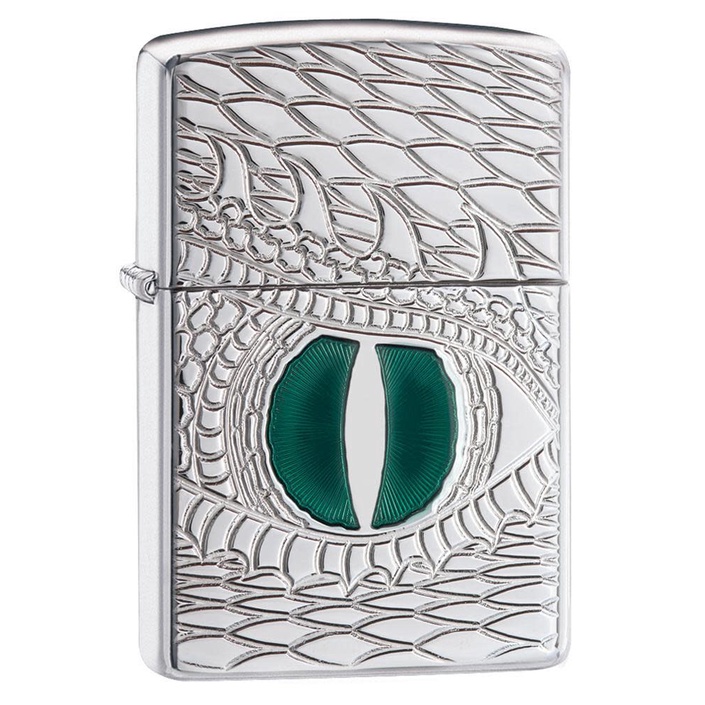Zippo 28807 Armor Dragon Eye, High Polish Chrome