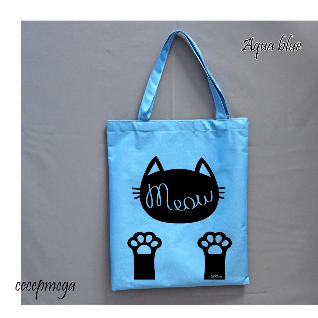 Unik Totebag desain meow MW005 Berkualitas