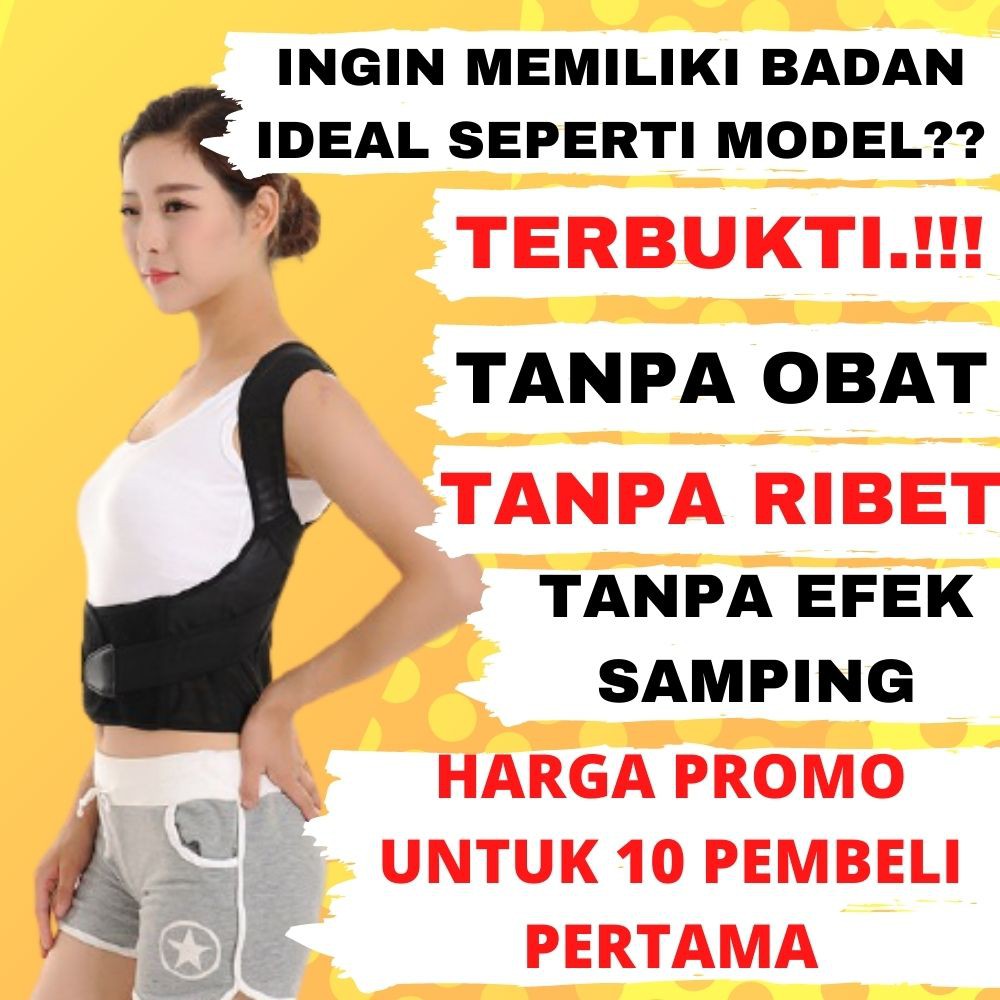 Korset Penyangga Peneggak Punggung Pria Wanita Body Posture Korset Kesehatan Promo Diskon Original