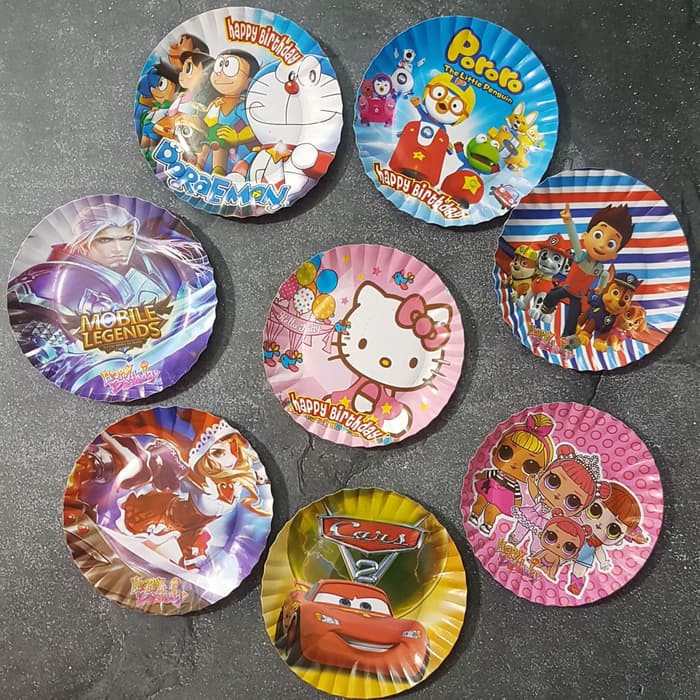 (Harvest) Piring Kue Karakter Perpack