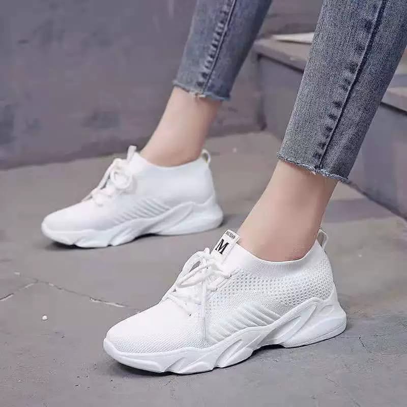 ♫ Megata ♫  S0031 Sepatu Premium Sneakers Wanita Korea Import Fashion Sport Olah Raga Jogging Gym