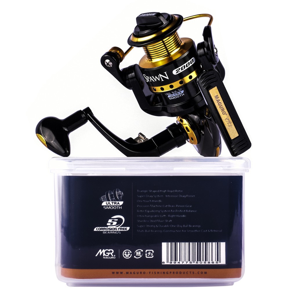Maguro Spawn 1000/2000/3000/4000/5000/6000/8000 Reel Spinning Pilih Ukuran Original Murah Hot Item