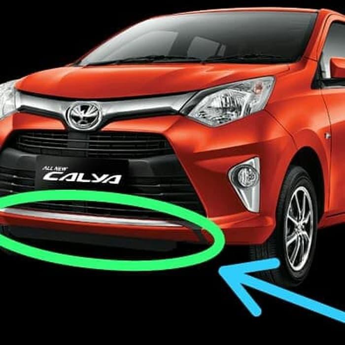 List lis bemper bumper depan Chrome calya dan sigra accessories