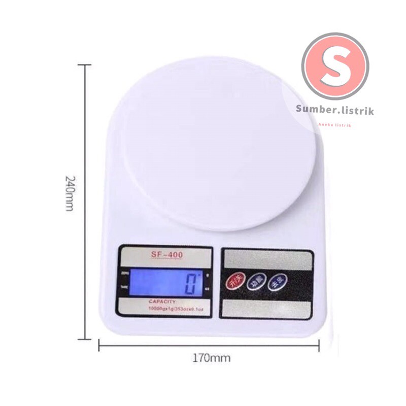 TIMBANGAN SF 400  DAPUR MURAH DIGITAL KITCHEN SCALE SF 400 7KG TIMBANGAN KUE ELEKTRONIK DAPUR CANTIK