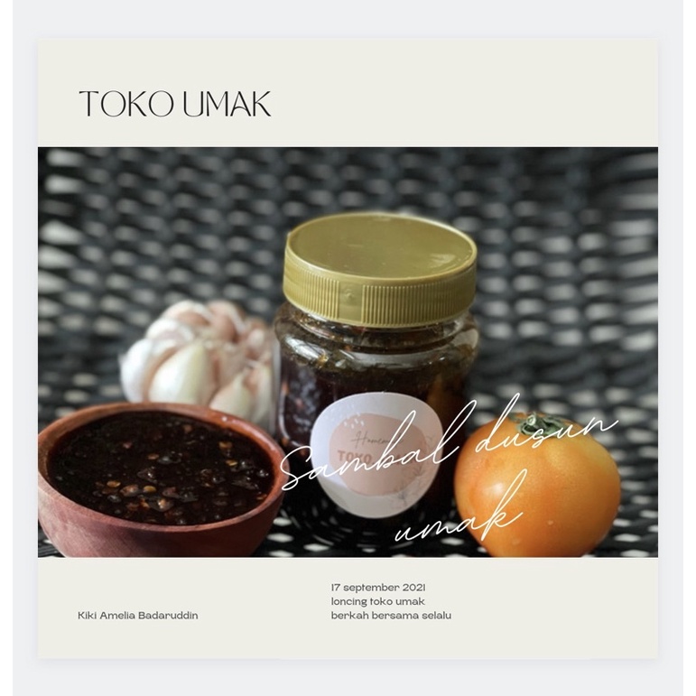 

SAMBAL DUSUN SAMBAL OLAHN UMAK