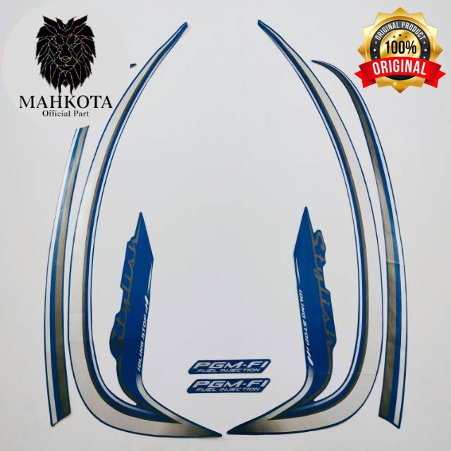 Original Asli Striping Stiker Polet list motor honda scoopy stylish 2016 idling stop stiker list bod