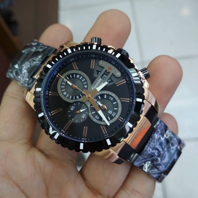 Alexandre Christie 6532 Black Rosegold Original