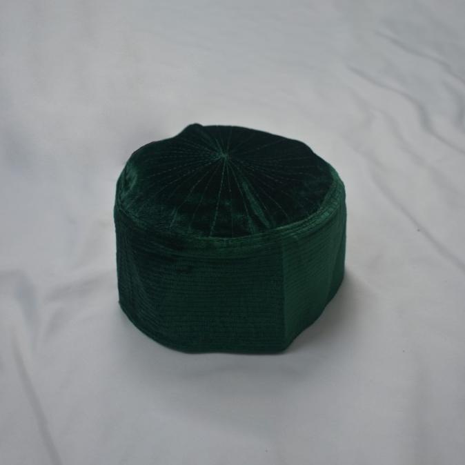 kopiah peci bani hasyim warna hijau beludru harga terjangkau