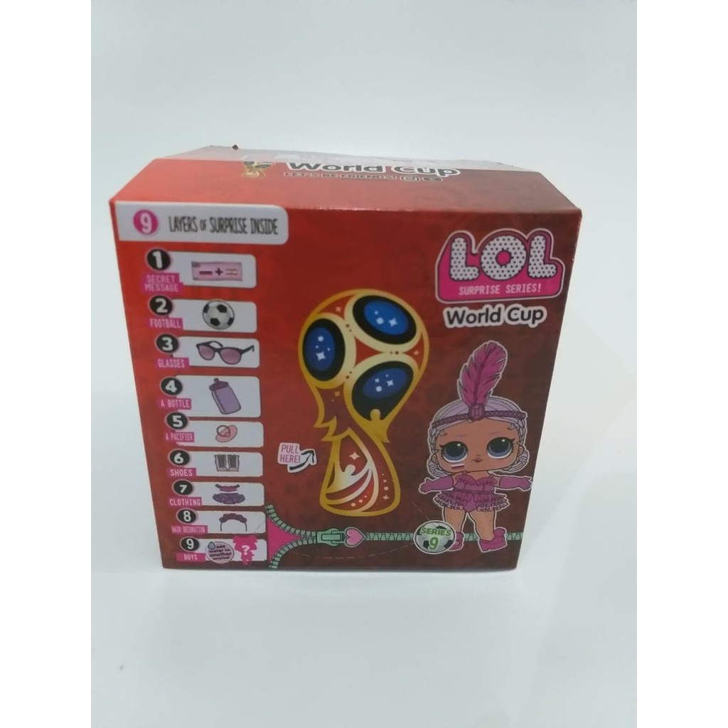 Jual MAINAN BONEKA LOL SURPRISE SERI PIALA DUNIA RUSSIA WORLD CUP Low Price!