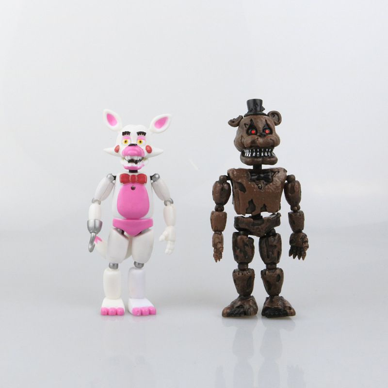 19cm 6pcs FNAF Five Nights At Freddy's Light Action Figures Game Toys Collection Boneka Doll