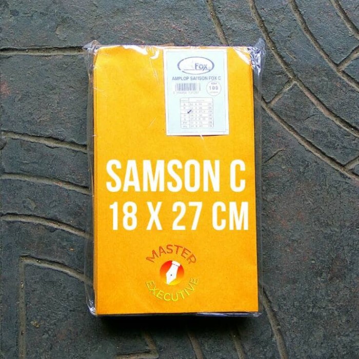 Fox Amplop C Samson Coklat - 18 x 27.5 cm - 1/2 Folio untuk Packing Baju Dokumen Souvenir Uang