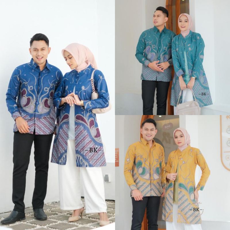 BATIK COUPLE MODERN KOMBINASI PARANG BOLERO||ATASAN KERJA||M-L-XL-XXL-3L