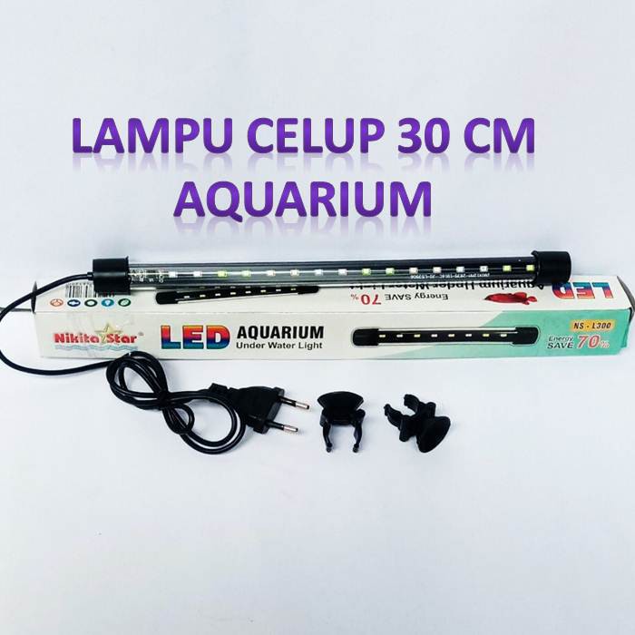 lampu celup lampu led 30 cm aquarium