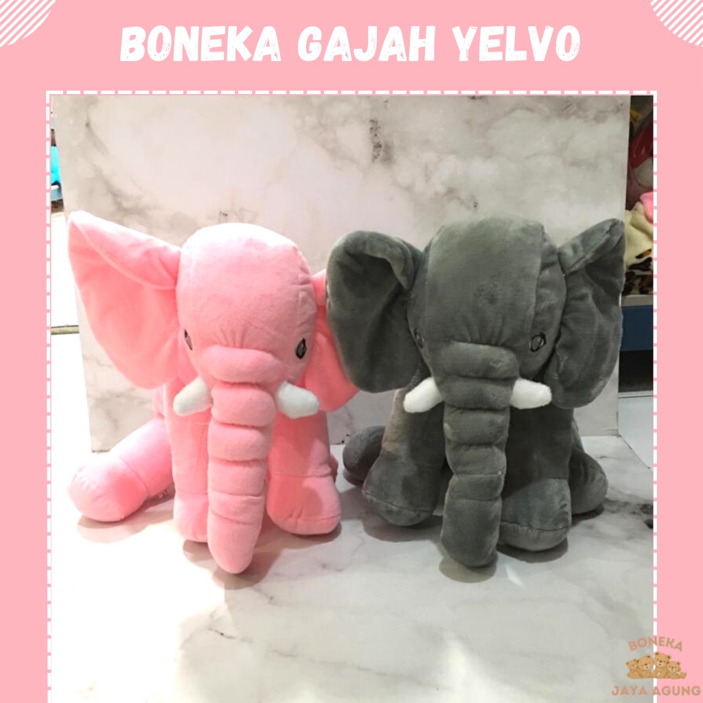 BONEKA GAJAH JUMBO BONEKA HEWAN BONEKA GAJAH LUCU BONEKA GAJAH BESAR BONEKA GAJAH YELVO