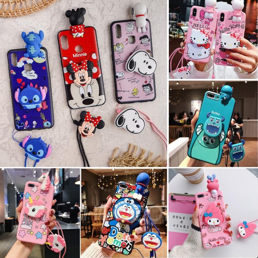 Peep & Cartoon Pop Case Vivo V5 V5S V5 Lite V5+ V7 V7+ V9 V19 Y19 V20 V20 SE V21 9A1